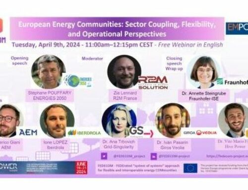 Join us for our special webinar April 9th, 2024 – 11:00am–12:15pm CEST “European Energy Communities: Sector Coupling, Flexibility, and Operational Perspectives”