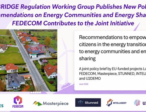BRIDGE Regulation Working Group Publishes New Policy Recommendations on Energy Communities and Energy Sharing – FEDECOM Contributes to the Joint Initiative