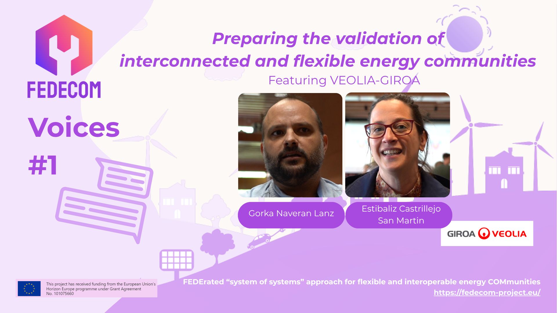 FEDECOM Voices #1 – Featuring VEOLIA-GIROA: Preparing the Validation of Interconnected and Flexible Energy Communities
