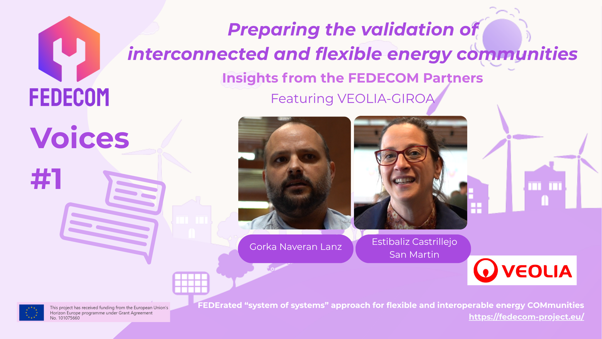 FEDECOM Voices #1 – Featuring VEOLIA: Preparing the Validation of Interconnected and Flexible Energy Communities