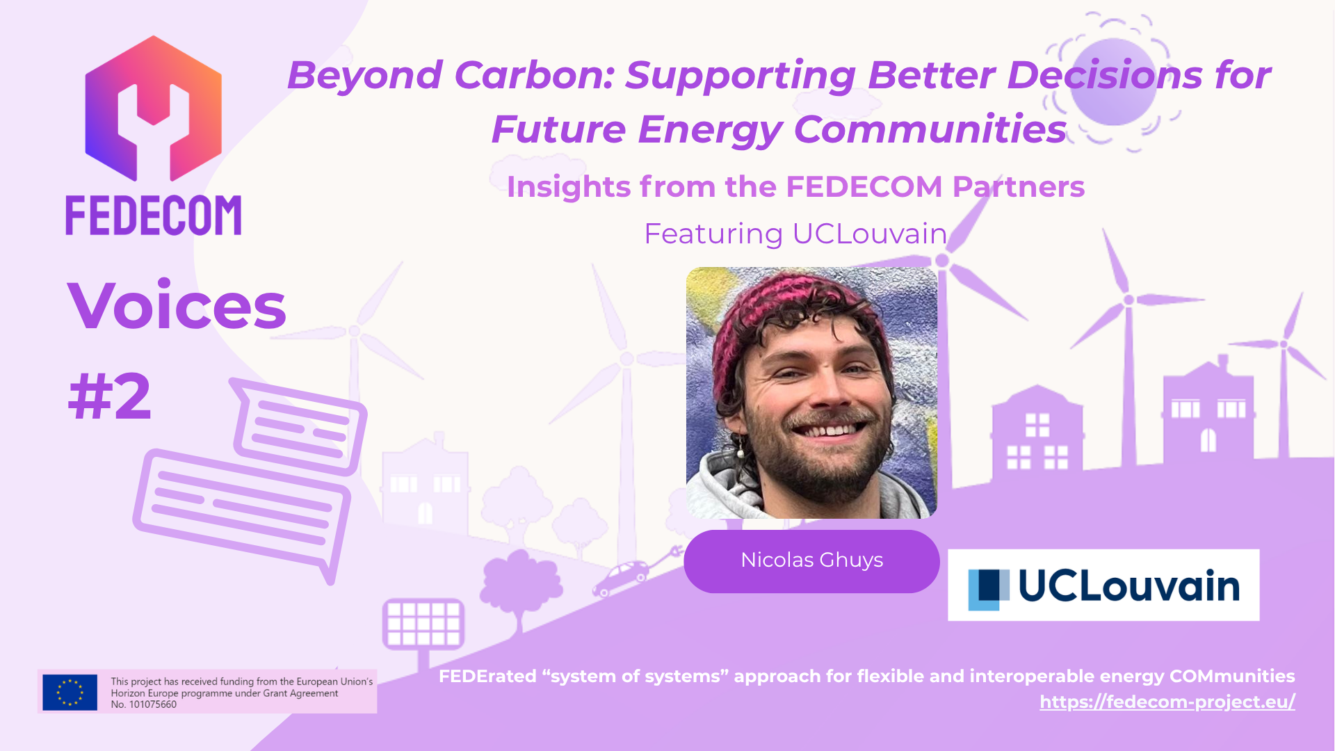 FEDECOM Voices #2 – Featuring UCLouvain: Beyond Carbon: Supporting Better Decisions for Future Energy Communities